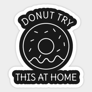 Dessert Donut Funny Pun Sticker